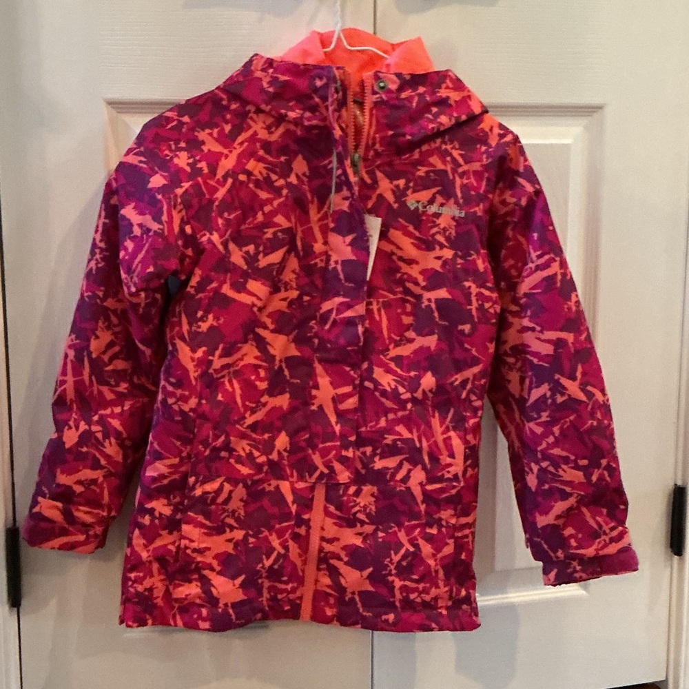 Columbia Pink and Orange Patterned Jacket